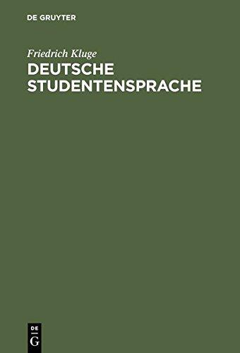 Deutsche Studentensprache