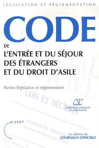 Code de l'entrée et du séjour des étrangers et du droit d'asile