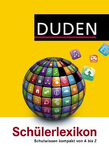 Duden Schülerlexikon: plus Referatemanager auf CD-ROM