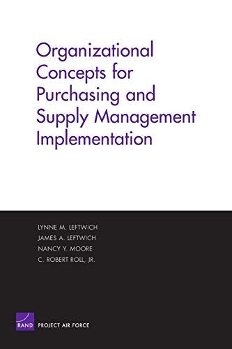 Organizational Concepts for Purchasing and SUpply Management Implemantation (Organizational Concepts for Purchasing and Supply Management Implementation)