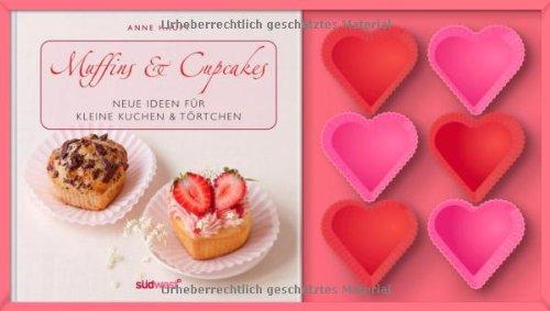 Muffins & Cupcakes-Set: Neue Ideen für kleine Kuchen & Törtchen. Buch mit Silikonförmchen