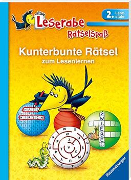 Kunterbunte Rätsel zum Lesenlernen (2. Lesestufe) (Leserabe - Rätselspaß)