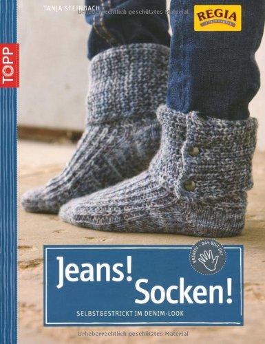 Jeans! Socken! Selbstgestrickt im Denim-Look