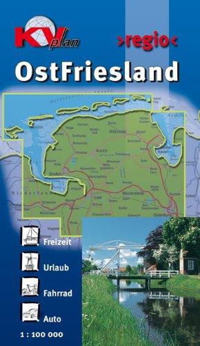 OstFriesland 1 : 100 000: Incl. 60 Freizeittipps mit Infohotline, 16 Citykarten 1 : 25.000. 22 Radrouten und allen 7 ostfriesischen Inseln