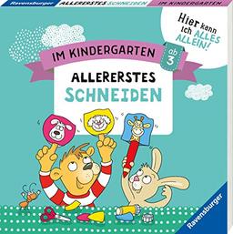 Im Kindergarten: Allererstes Schneiden