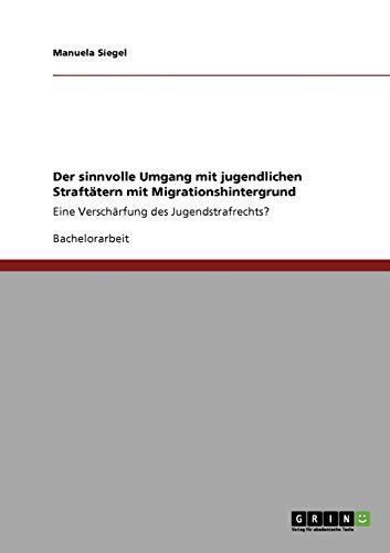 Der sinnvolle Umgang mit jugendlichen Straftätern mit Migrationshintergrund: Eine Verschärfung des Jugendstrafrechts?