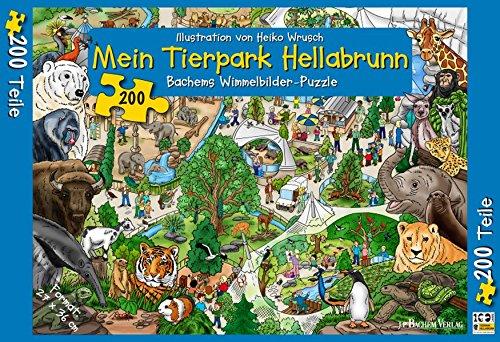 Puzzle Mein Tierpark Hellabrunn (200 Teile): Bachems Wimmelbilder-Puzzle