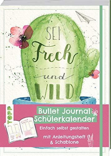 Bullet Journal Schülerkalender – Sei frech: Einfach selbst gestalten mit Anleitungsheft und Schablone