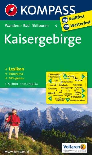 Kaisergebirge 1 : 50 000: Wanderkarte mit Kurzführer, Panorama, Radwegen und Skitouren. GPS-genau