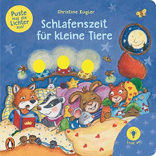 Puste mal die Lichter aus! - Schlafenszeit für kleine Tiere: Pappbilderbuch ab 2 Jahren mit 3 LED-Lichtern zum Anschalten und Auspusten (Die Puste-mal-Reihe, Band 2)