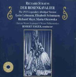 R.Strauss:  Der Rosenkavalier (Gesamtaufnahme) (gekürzt) (Aufnahme 1933)