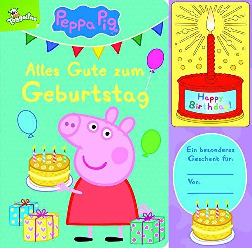 Peppa Pig - Wir feiern Geburtstag - Interaktives Geburtstags-Soundbuch mit 1 Melodie und leuchtender Kerze - Pappbilderbuch für Kinder ab 12 Monaten