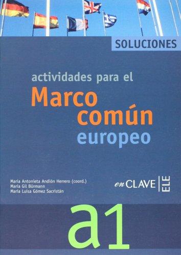 Actividades para el Marco común europeo A1 - Soluciones