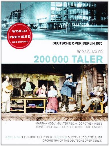 BLACHER: 200 000 Taler (Deutsche Oper Berlin 1970) [DVD]