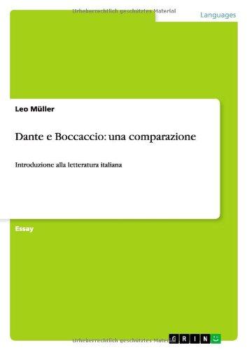 Dante e Boccaccio: una comparazione: Introduzione alla letteratura italiana