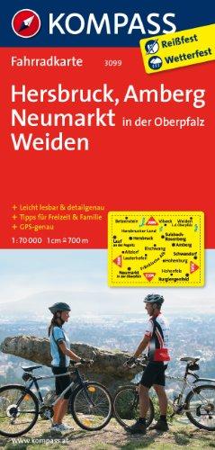 Hersbruck - Amberg - Neumarkt/Oberpfalz - Weiden: Fahrradkarte. GPS-genau. 1:70000 (KOMPASS-Fahrradkarten Deutschland)