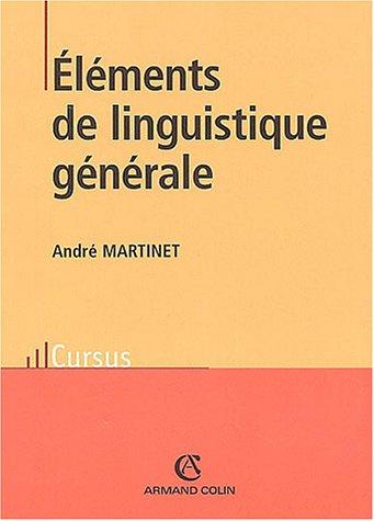 Eléments de linguistique générale