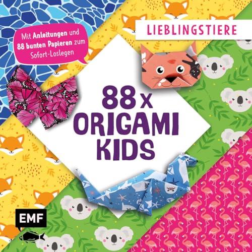 88 x Origami Kids – Lieblingstiere: Mit Anleitungen und 88 bunten Papieren zum Sofort-Loslegen