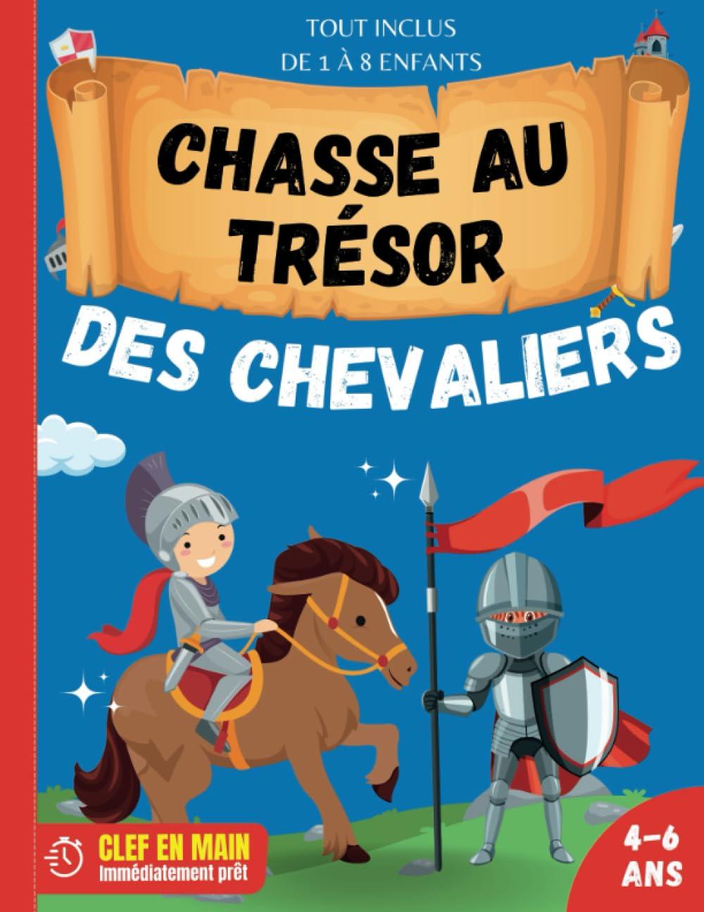 Chasse au Trésor des Chevaliers: | Anniversaire pour Enfants | Tout compris Chasse au trésor clef en main : Découpez -> Cachez -> Jouez ! | Filles et garçons enfants 4 5 6 ans.