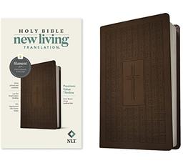 NLT Premium Value Thinline Bible, Filament-Enabled Edition (Leatherlike, Dark Brown Cross): New Living Translation, Dark Brown Cross, Leatherlike, Premium Value Thinline, Filament Enabled