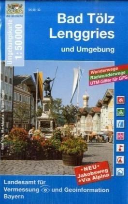 Topographische Karten Bayern, Bl.18, Bad Tölz, Lenggries und Umgebung
