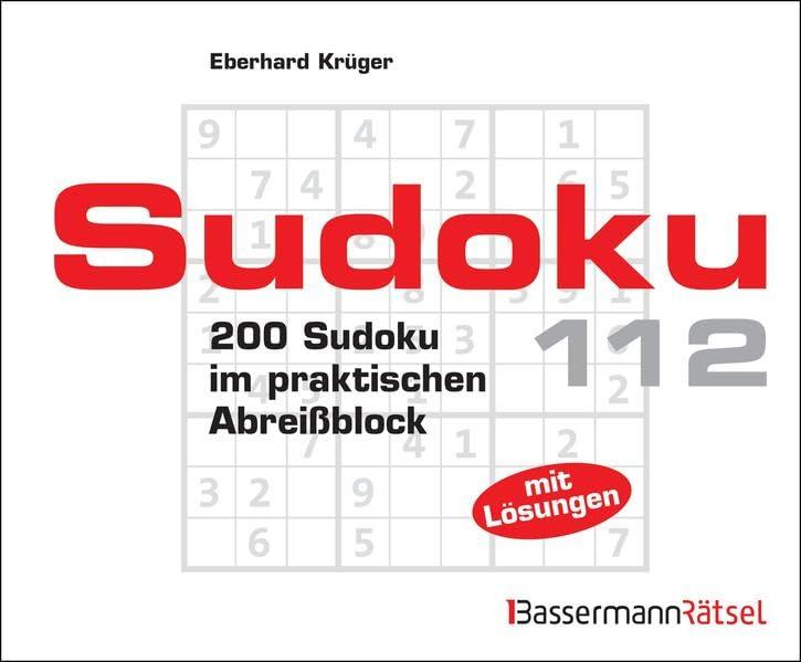 Sudoku Block 112: 200 Sudoku im praktischen Abreißblock