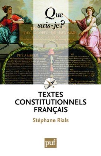 Textes constitutionnels français