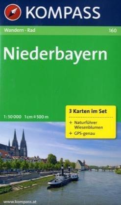 Niederbayern: Wanderkarten-Set mit Radrouten und Naturführer. GPS-genau. 1:50000