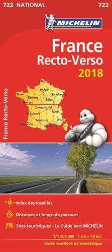 Carte France recto-verso Michelin 2018