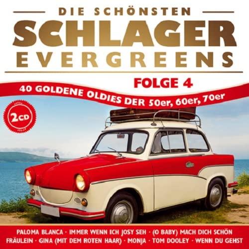 Die schönsten Schlager Evergreens; 40 Oldies der 50er; 60er, 70er; Paloma Blanca; Monja; Tom Dooley; Immer wenn ich Josy seh; O Baby mach dich schön; Fräulein