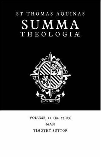 Summa Theologiae v11: Ia. 75-83