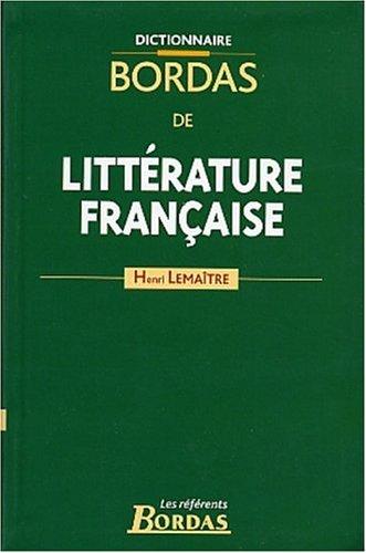 Dictionnaire Bordas de littérature française