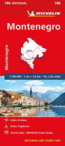 Michelin Montenegro: Straßen- und Tourismuskarte 1:160.000 (MICHELIN Nationalkarten, Band 780)