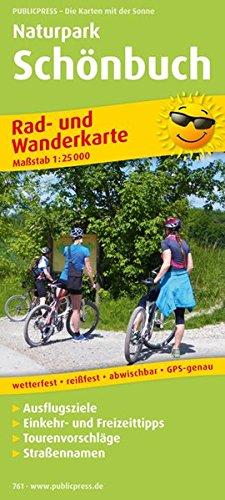 Rad- und Wanderkarte Naturpark Schönbuch: Mit Ausflugszielen, Einkehr- & Freizeittipps, Tourenvorschlägen, Straßennamen, wetterfest, reißfest, abwischbar, GPS-genau. 1:25000