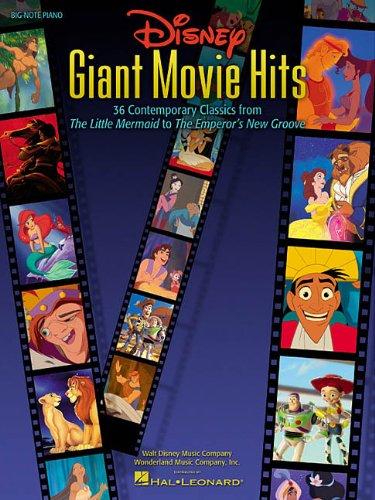 Disney Giant Movie Hits Big Note Piano Pvg