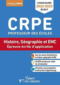 Concours CRPE professeur des écoles : histoire, géographie et EMC, épreuve écrite d'application : concours 2022-2023