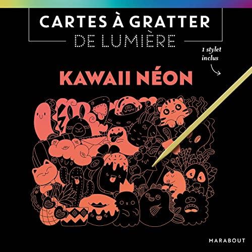 Cartes à gratter de lumière : Kawaii néon