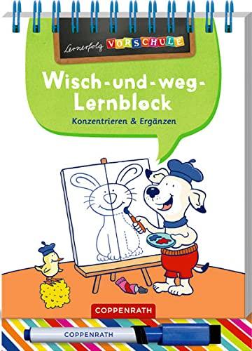 Wisch-und-weg-Lernblock: Konzentrieren & Ergänzen (Lernerfolg Vorschule)