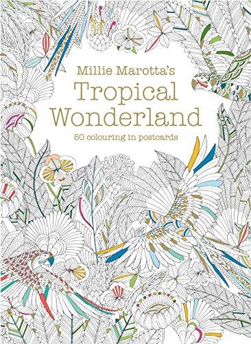 Millie Marotta's Tropical Wonderland Postcard Box: 50 Beautiful Cards for Colouring in (Colouring Books)