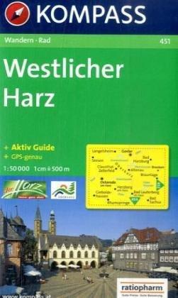 Westlicher Harz: Wanderkarte mit Kurzführer und Radrouten. GPS-genau. 1:50000