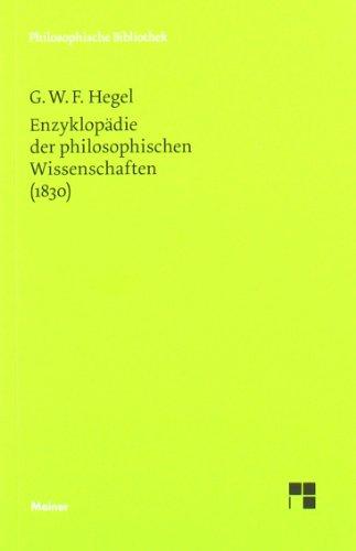 Philosophische Bibliothek, Bd.33, Enzyklopädie der philosophischen Wissenschaften im Grundrisse (1830).