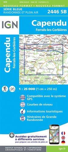 Capendu-Ferrals-les-Corbières 1:25 000