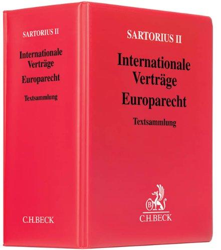 Khan, Daniel-Erasmus Sartorius 2, Internationale Verträge, Europarecht, zur Fortsetzung