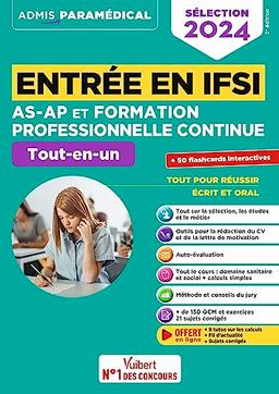 Entrée en IFSI AS-AP et formation professionnelle continue : tout-en-un : sélection 2024