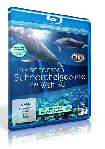 Die schönsten Schnorchelgebiete der Welt (Real 3D + 3D anaglyph inkl. 2 Brillen + 2D-Version) [SBS-3D Blu-ray]