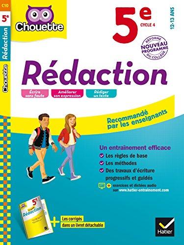 Rédaction 5e, cycle 4, 12-13 ans : nouveau programme