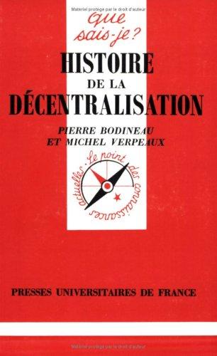 Histoire de la décentralisation