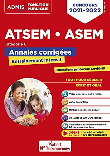 ATSEM, ASEM : annales corrigées : catégorie C, concours 2021-2022