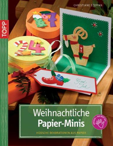 Weihnachtliche Papier-Minis: Hübsche Dekorationen aus Tonpapier