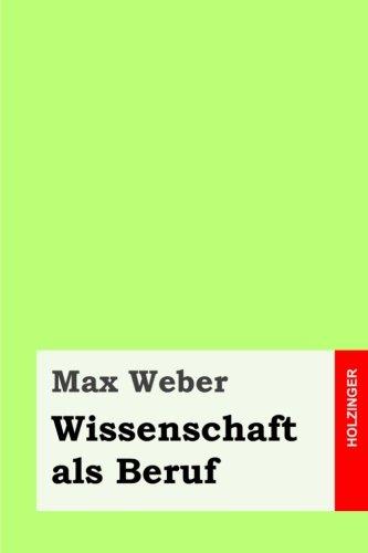 Wissenschaft als Beruf